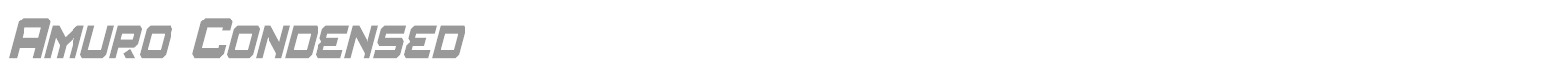 Amuro font preview
